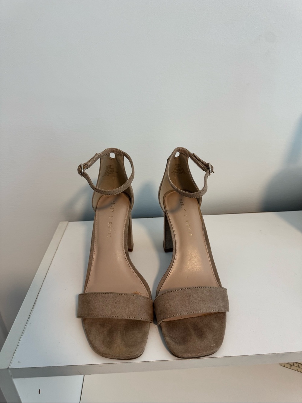 Women's Ankle-Strap High Heel Sandals in Taupe